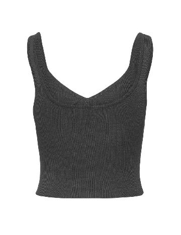 Top Jacqueline de Yong, gri inchis