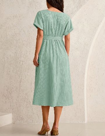 Rochie medie SHEIN Maternity, verde
