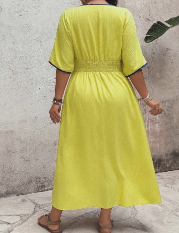 Rochie lunga SHEIN CURVE, galben