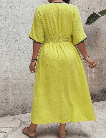 Rochie lunga SHEIN CURVE, galben