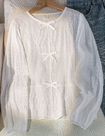 Bluza Shein Kids, alb