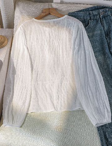 Bluza Shein Kids, alb