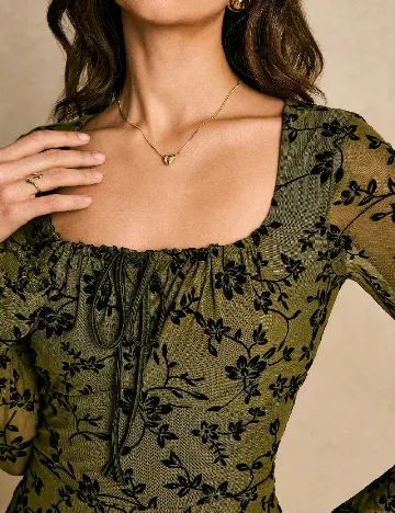 Rochie scurta SHEIN, verde