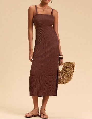 Rochie medie SHEIN, maro