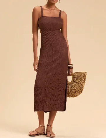 Rochie medie SHEIN, maro