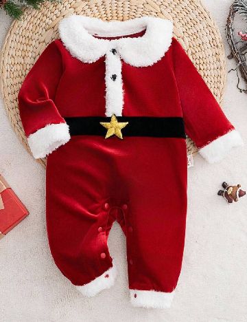 Salopeta Shein Kids, rosu