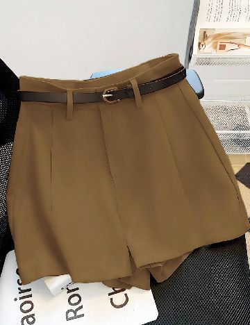 Pantaloni scurti SHEIN, maro