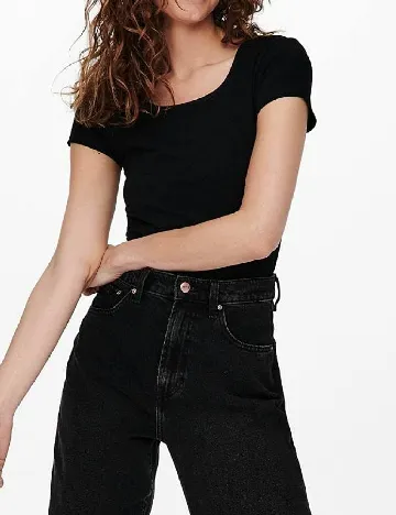 Set Tricouri 2 bucati Only, alb/negru