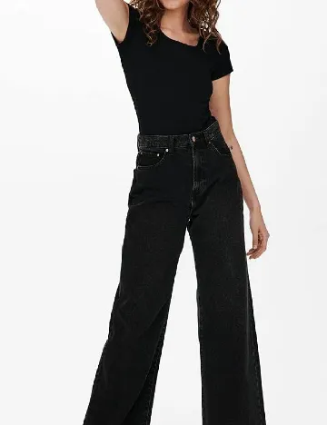 Set Tricouri 2 bucati Only, alb/negru