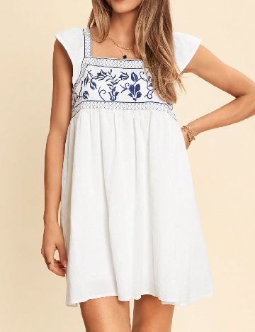 Rochie scurta SHEIN, alb