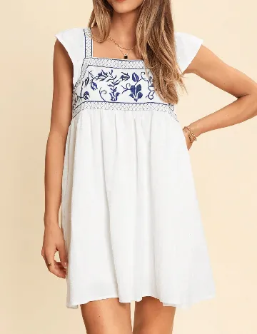 Rochie scurta SHEIN, alb