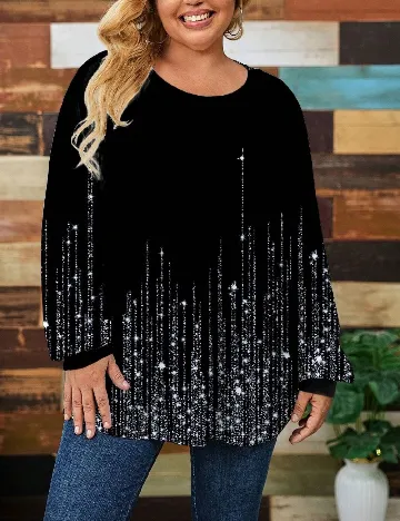 Bluza SHEIN CURVE, negru