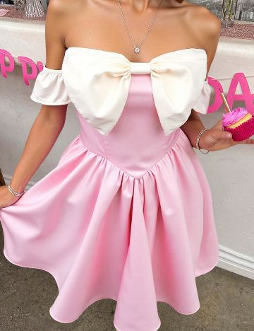 Rochie scurta SHEIN, roz