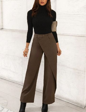 Pantaloni SHEIN, maro