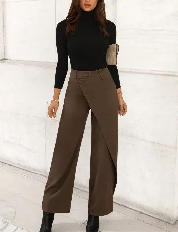 Pantaloni SHEIN, maro