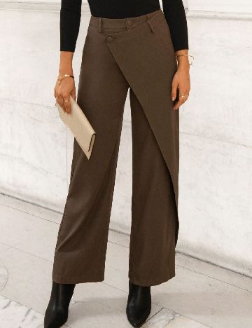 Pantaloni SHEIN, maro