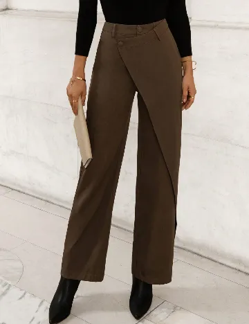 Pantaloni SHEIN, maro