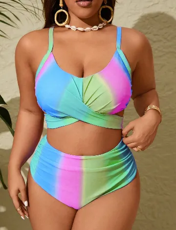 Costum de baie SHEIN CURVE, mix culori