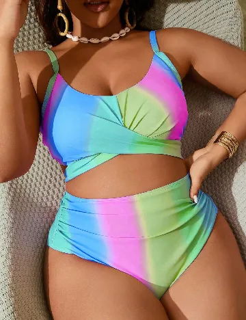 Costum de baie SHEIN CURVE, mix culori