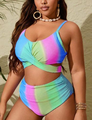 Costum de baie SHEIN CURVE, mix culori