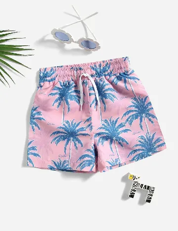 Short de baie Shein Kids, roz