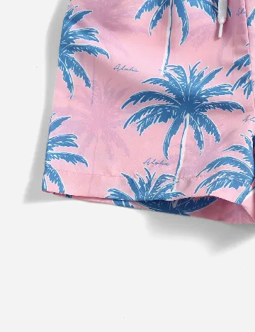 Short de baie Shein Kids, roz