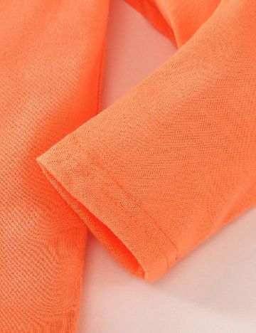 Compleu Shein Kids, portocaliu/alb