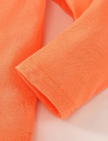 Compleu Shein Kids, portocaliu/alb