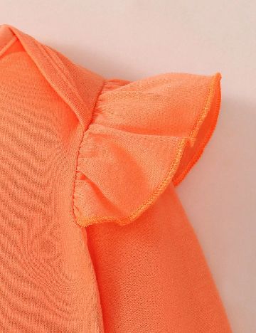 Compleu Shein Kids, portocaliu/alb