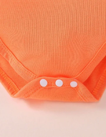 Compleu Shein Kids, portocaliu/alb