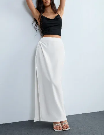 Fusta SHEIN, alb