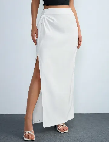 Fusta SHEIN, alb