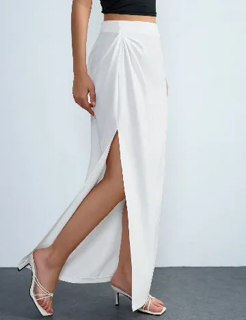 Fusta SHEIN, alb