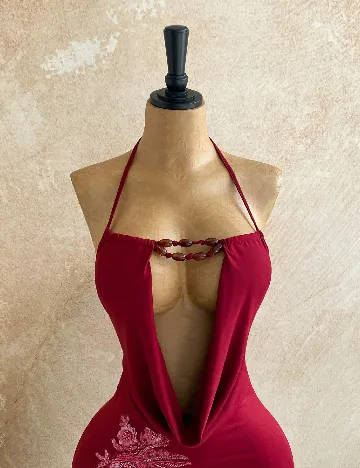 Salopeta SHEIN, visiniu