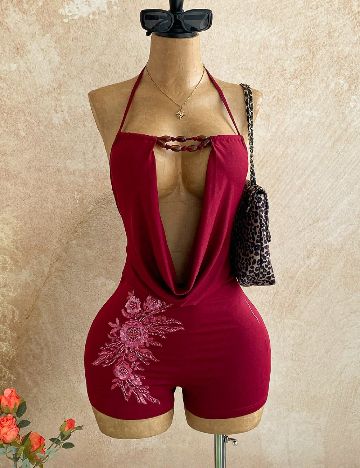 Salopeta SHEIN, visiniu