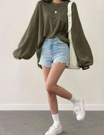 Bluza Oversize Dazy, verde