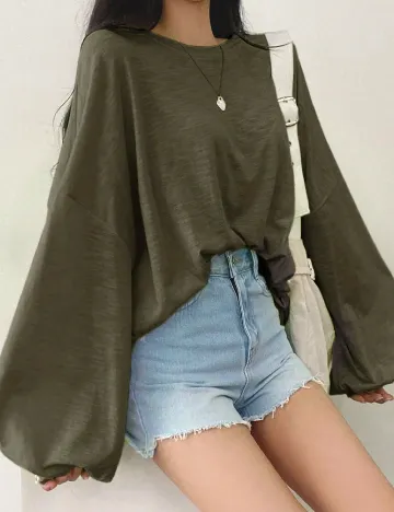 Bluza Oversize Dazy, verde