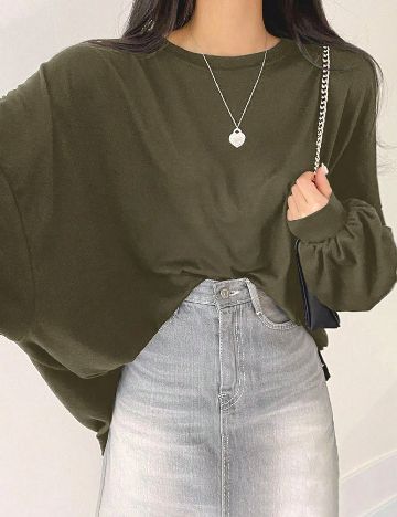 Bluza Oversize Dazy, verde