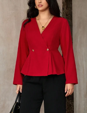 Bluza SHEIN CURVE, rosu