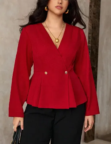 Bluza SHEIN CURVE, rosu