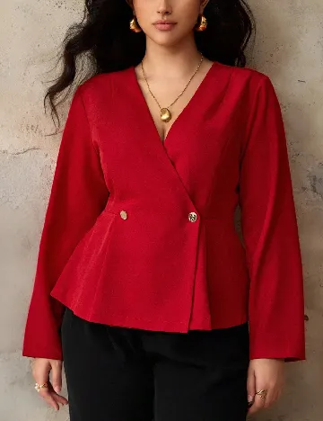 Bluza SHEIN CURVE, rosu