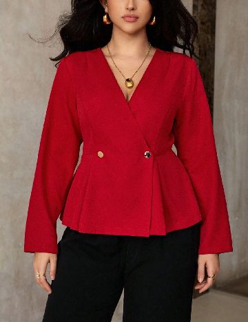 Bluza SHEIN CURVE, rosu