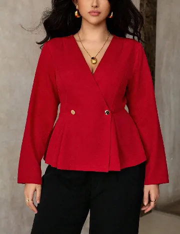 Bluza SHEIN CURVE, rosu