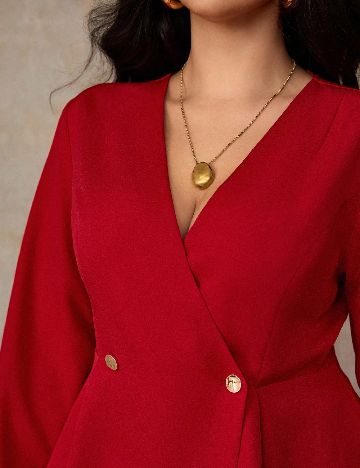 Bluza SHEIN CURVE, rosu