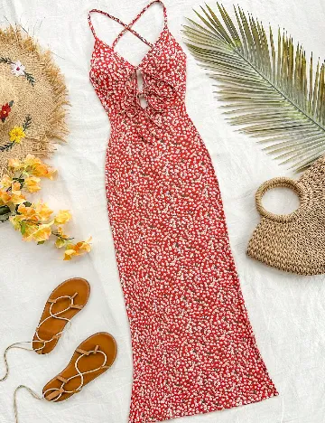 Rochie lunga SHEIN, rosu