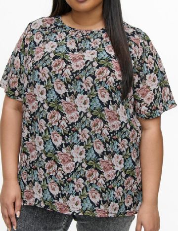 Bluza Only Carmakoma, floral print