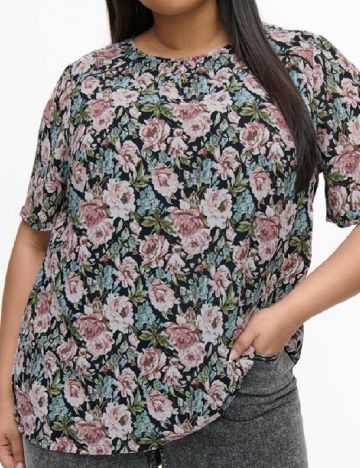 Bluza Only Carmakoma, floral print