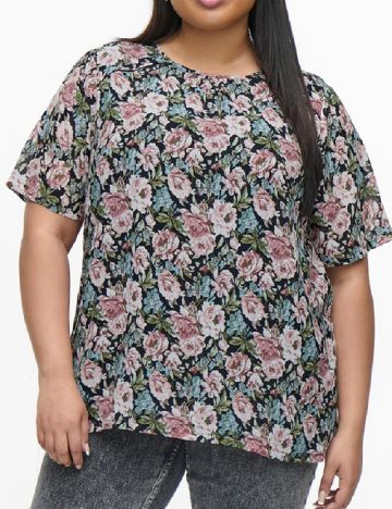 Bluza Only Carmakoma, floral print