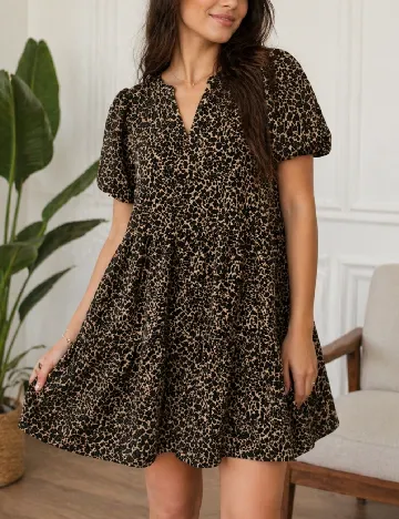 Rochie scurta Only, animal print