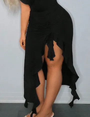 Fusta SHEIN CURVE, negru